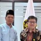 Foto: Dr. Vandarones Purba, ST., SH., MH bersama Dirjend Gatrik Kementerian ESDM Ir. Jisman P Hutajulu, MM seusai pertemuan pada Jumat siang tanggal 21 Juni 2024 di ruang Rapat Ditjend Gatrik