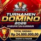 Flyer resmi gelaran Turnamen Domino Pordi Cup I 2026 Kabupaten Karimun. Kegiatan berlangsung mulai 29 Agustus hingga 26 September 2026 di Kedai Kopi Abu Dafi #11 | Foto: Pordi Karimun