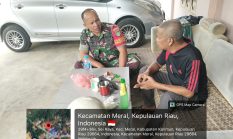 Babinsa Parit Benut Dorong Pos Kamling Kembali Aktif untuk Perkuat Keamanan Warga