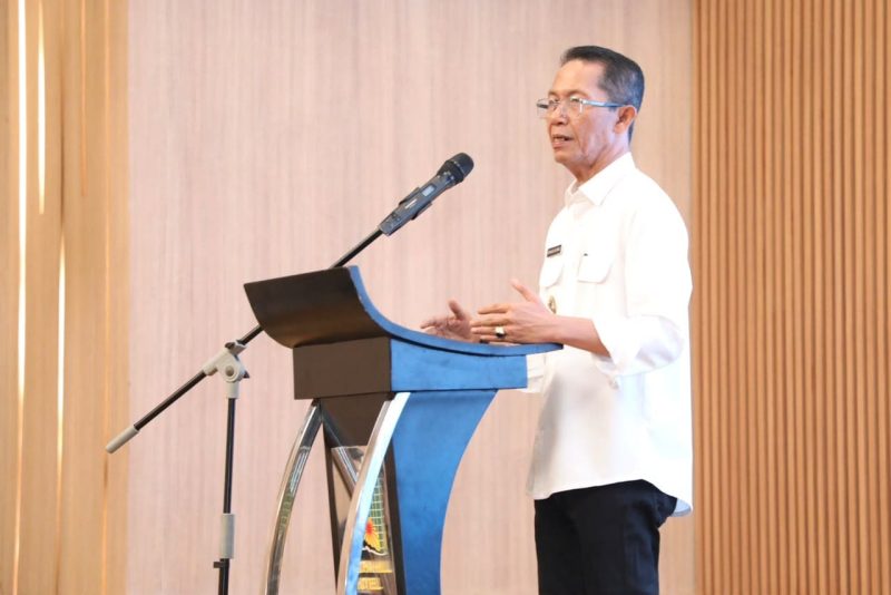 Foto: Wali Kota Batam, Amsakar Achmad, membuka Workshop UMKM Penerima Subsidi Margin Kota Batam di Hotel Nagoya Hill, Lubuk Baja.